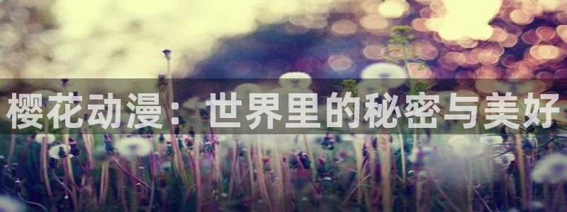 age动漫：樱花动漫：世界里的秘密与美好